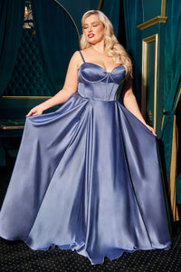 Smoky Blue Ladivine Long Formal Dress cd337c