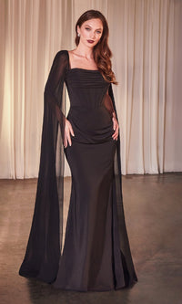 Black Ladivine Long Formal Dress CD356
