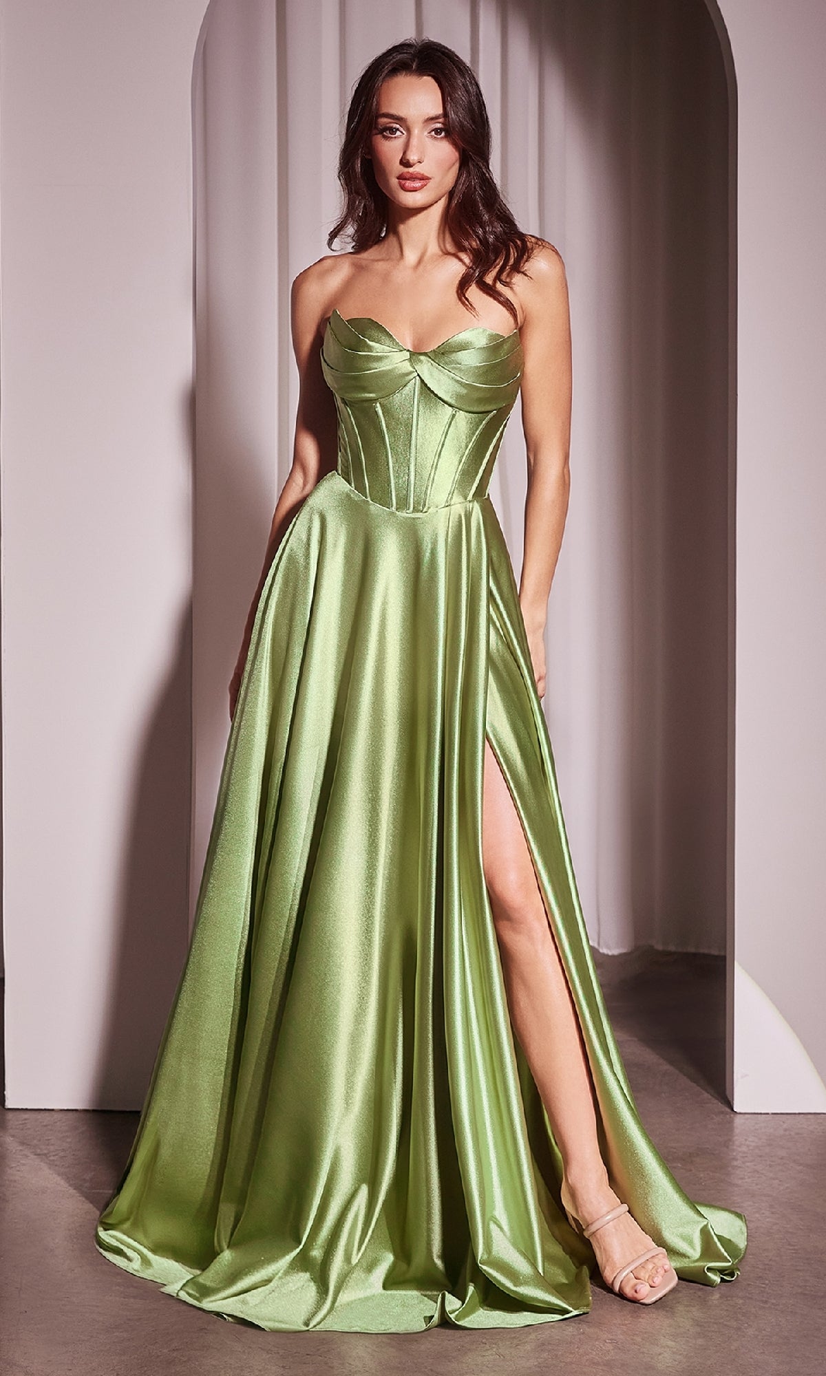 Greenery Ladivine Long Formal Dress CD378