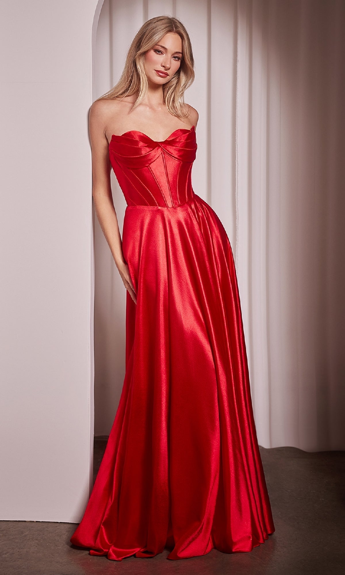 Red Ladivine Long Formal Dress CD378