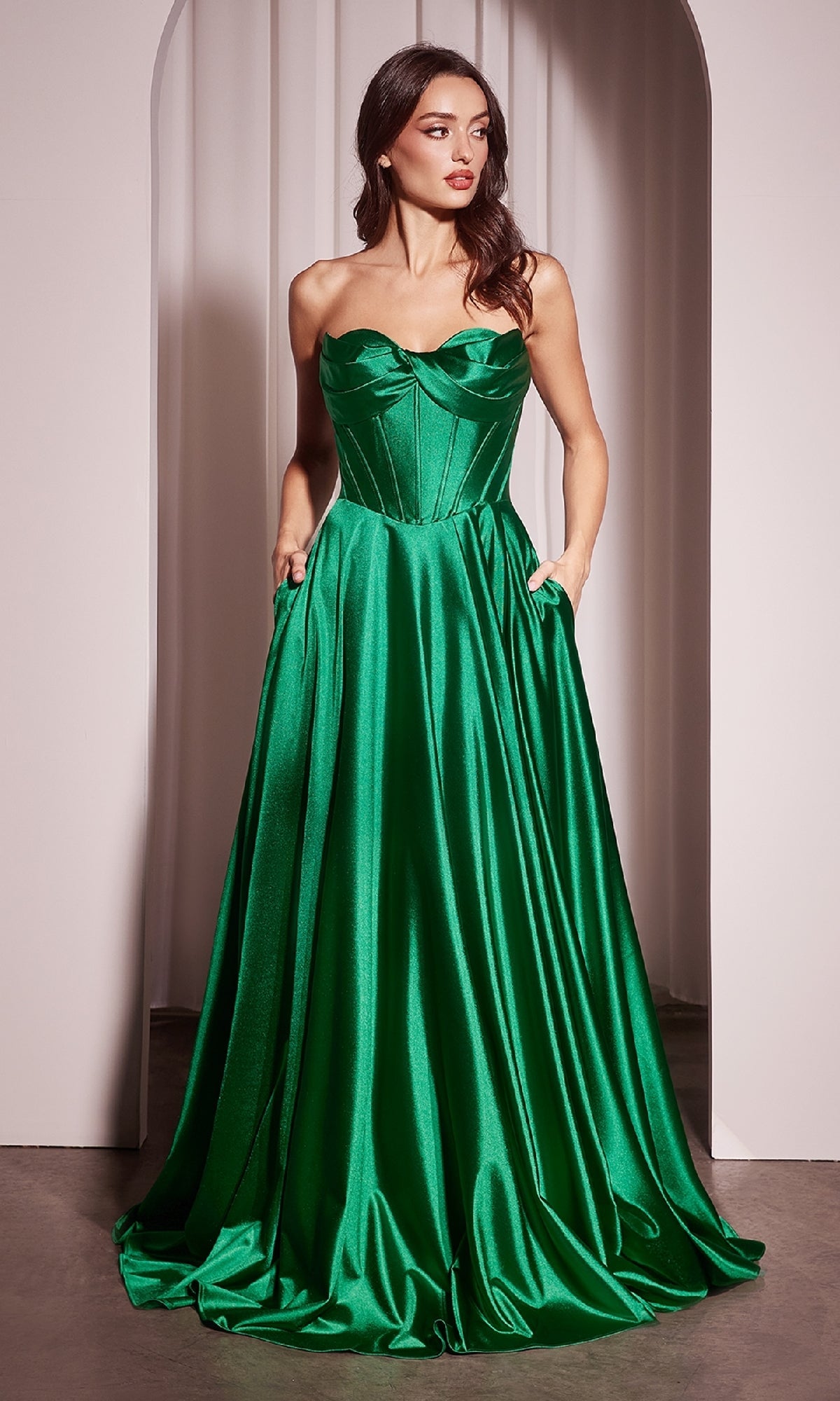 Emerald Ladivine Long Formal Dress CD378
