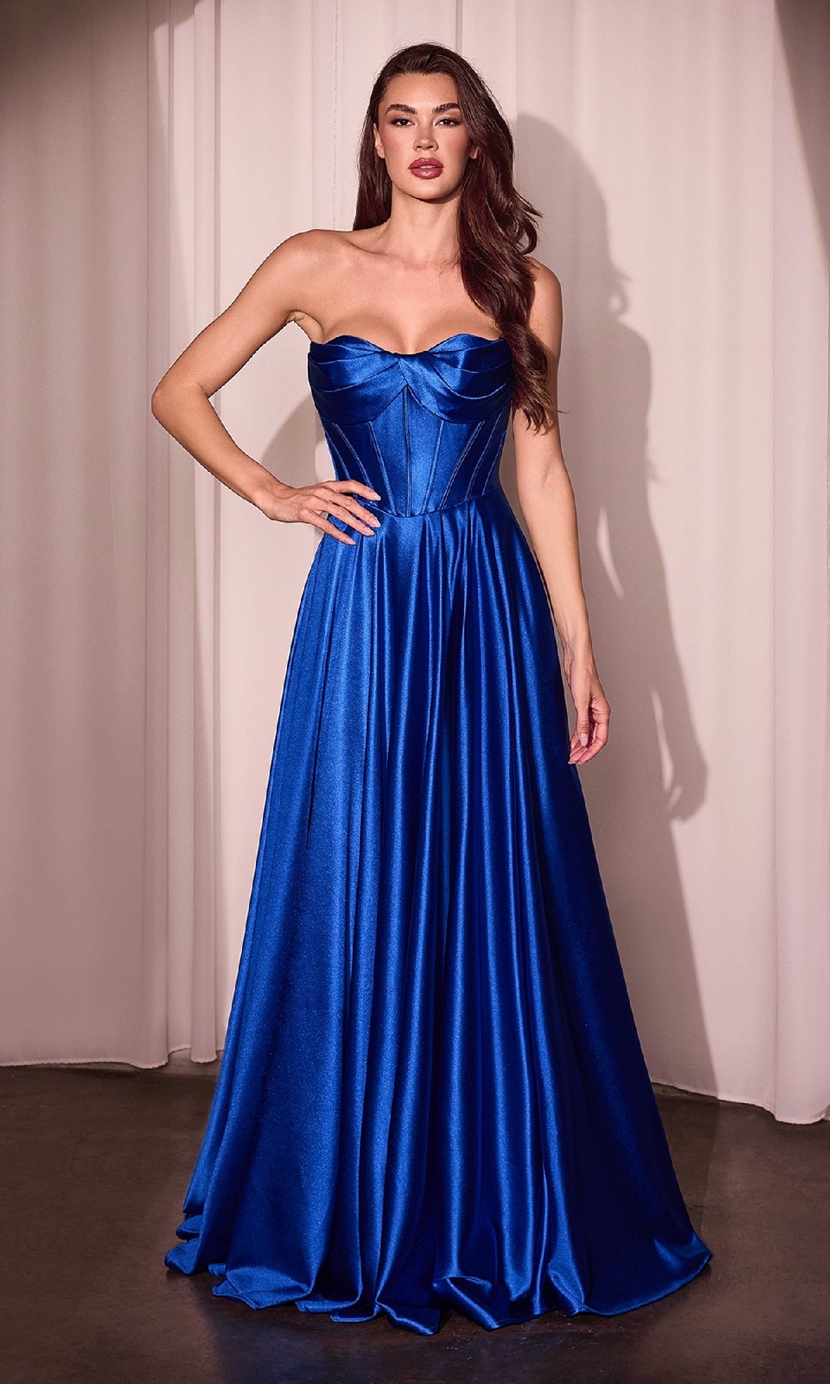 Ladivine CD378 Prom Dress - Royal | NewYorkDress Ladivine CD378 Prom Dress - Royal | NewYorkDress