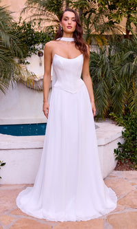 Off White Ladivine Long Formal Dress CD386w - Image