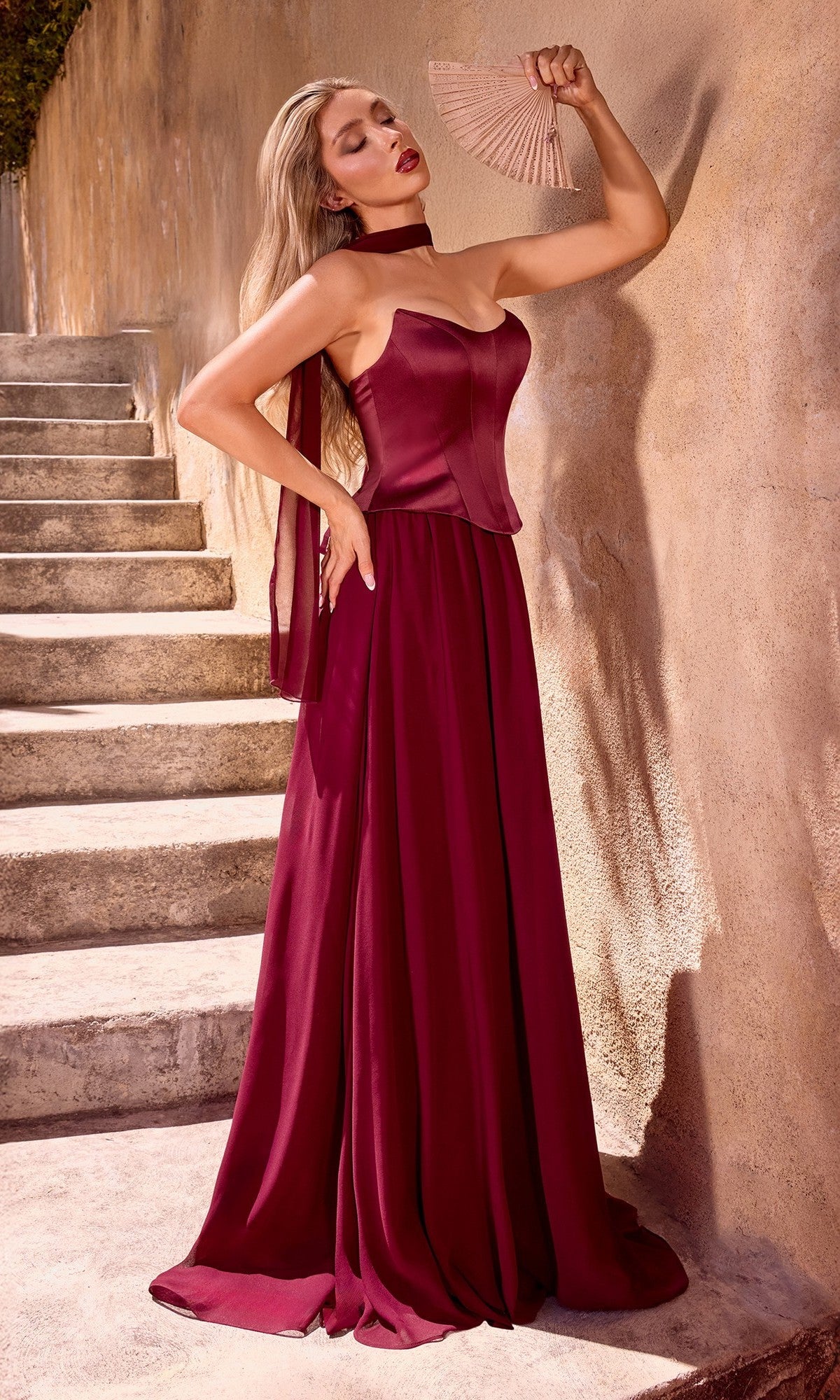 Ladivine Long Formal Dress CD386 - Image
