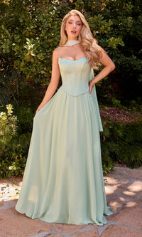 Sage Ladivine Long Formal Dress CD386 - Image