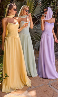 Ladivine Long Formal Dress CD386 - Image