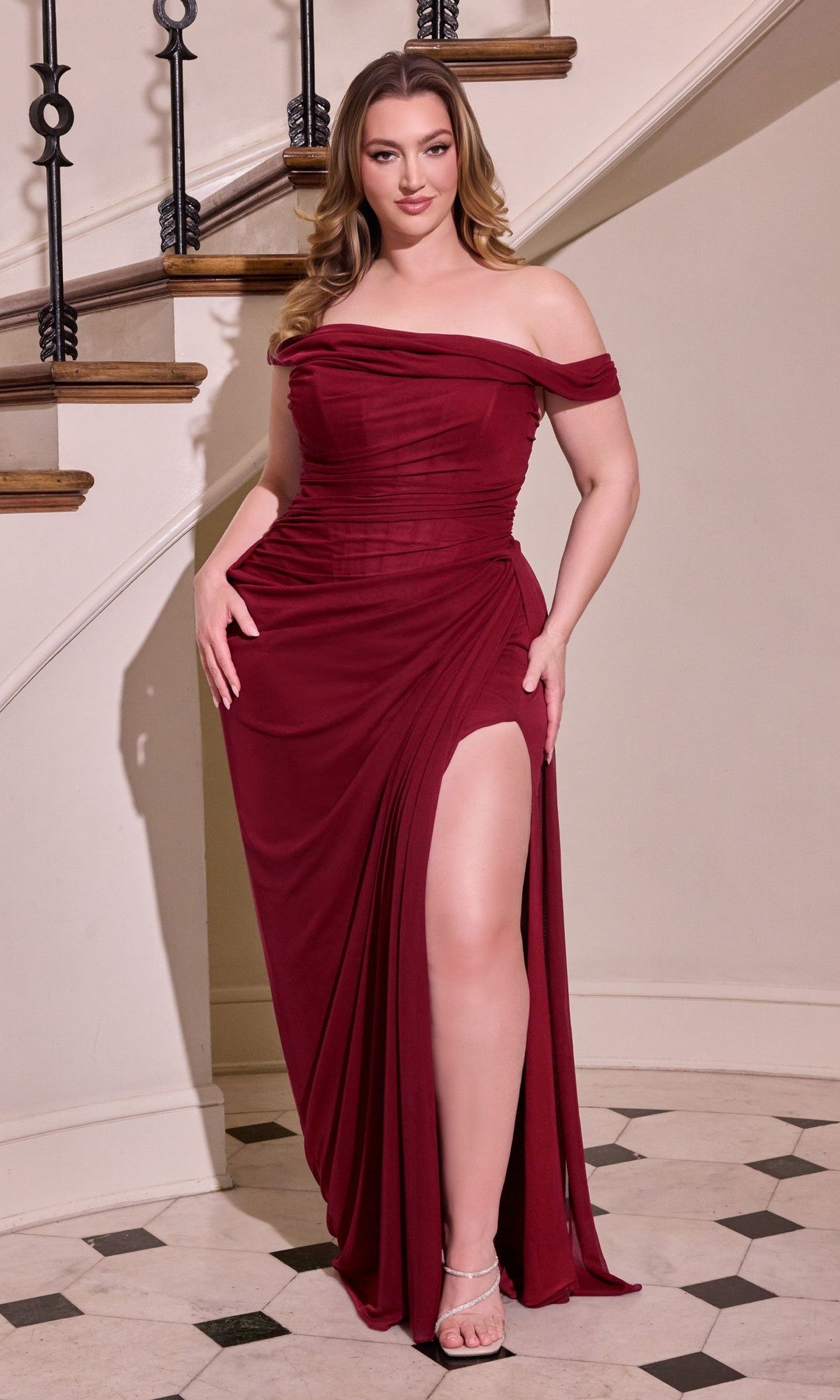 Long Plus-Size Prom Dress cd387c by Ladivine