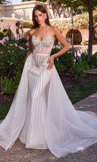 Off White Ladivine Long Formal Dress CD643W