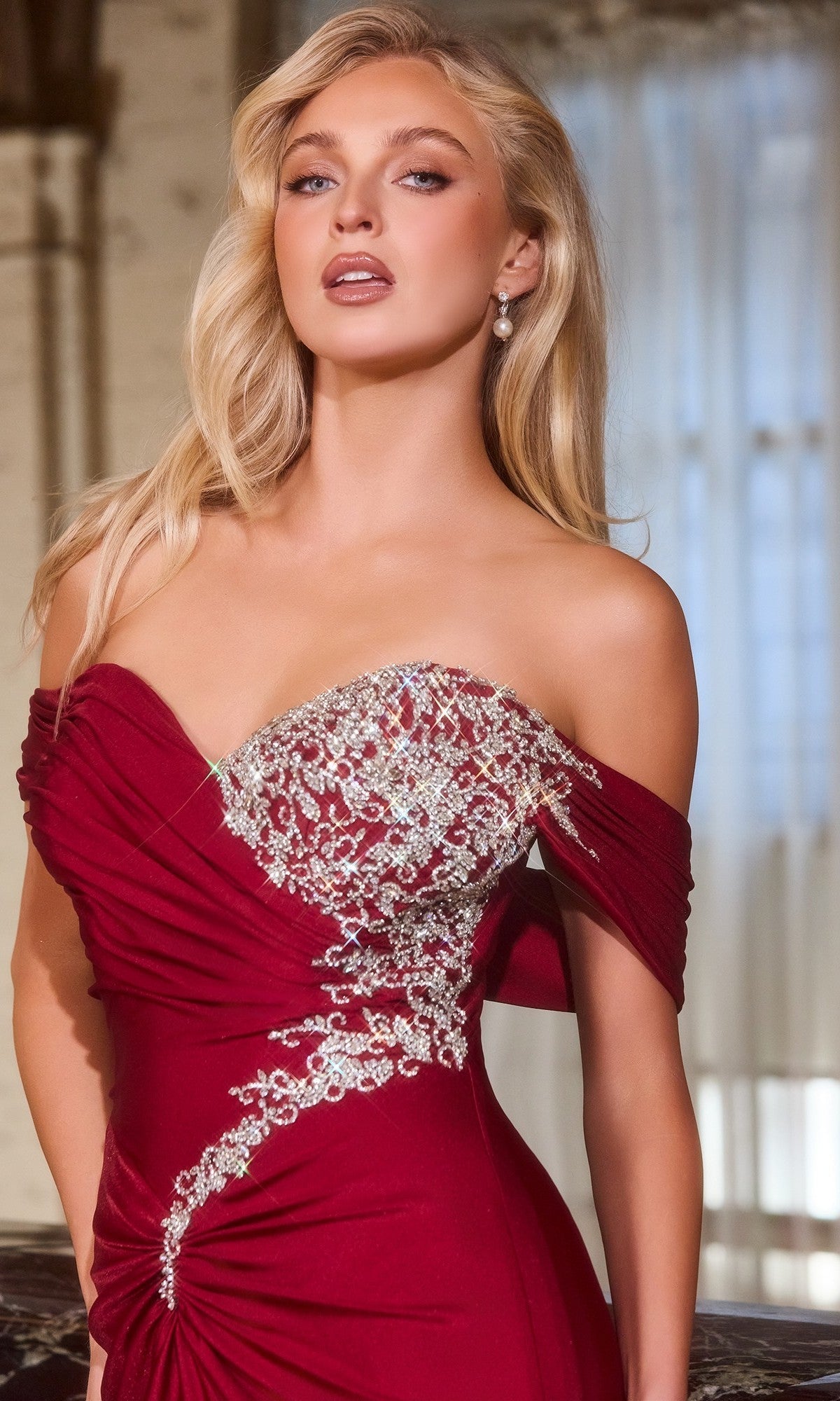 Ladivine Long Formal Dress CD667 - Image