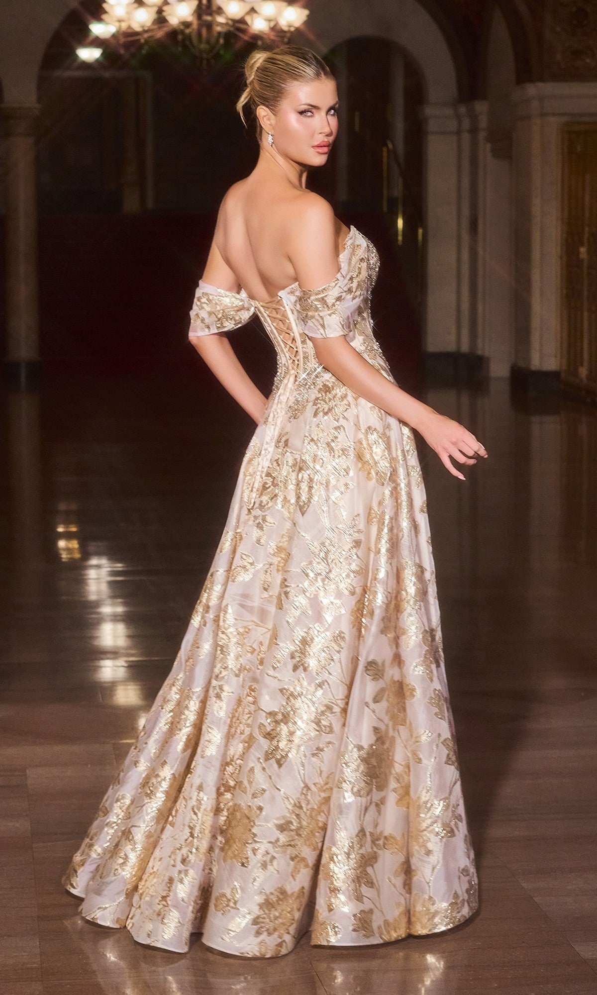 Ladivine Long Formal Dress CD682 - Image
