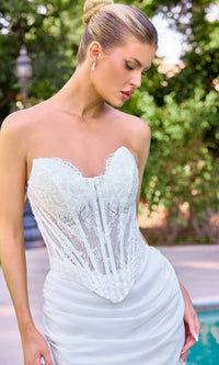 Ladivine Long Wedding Dress cd683w - Image