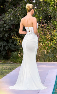 Ladivine Long Wedding Dress cd683w - Image