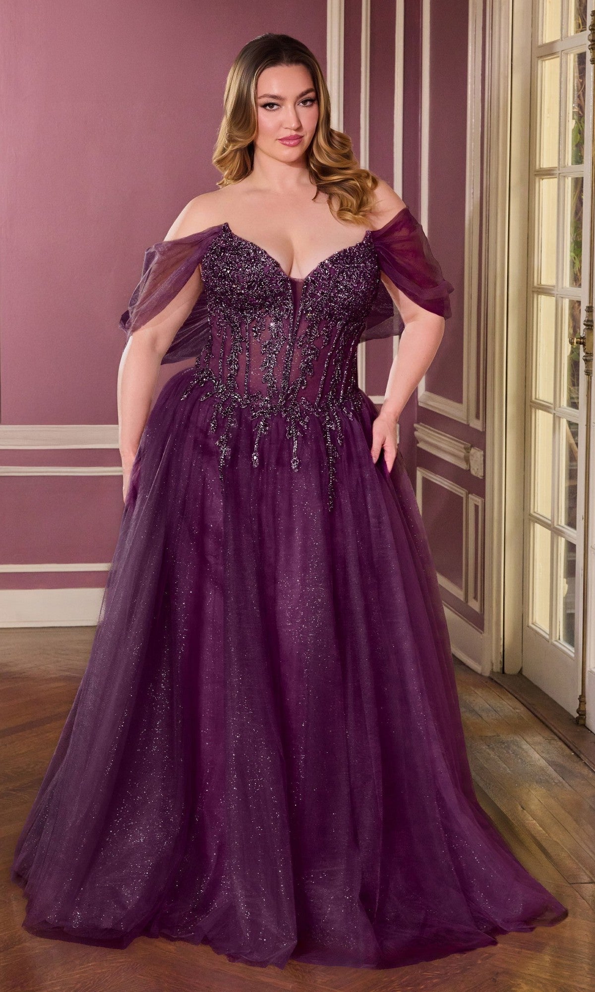 Long Plus-Size Prom Dress cd721c by Ladivine