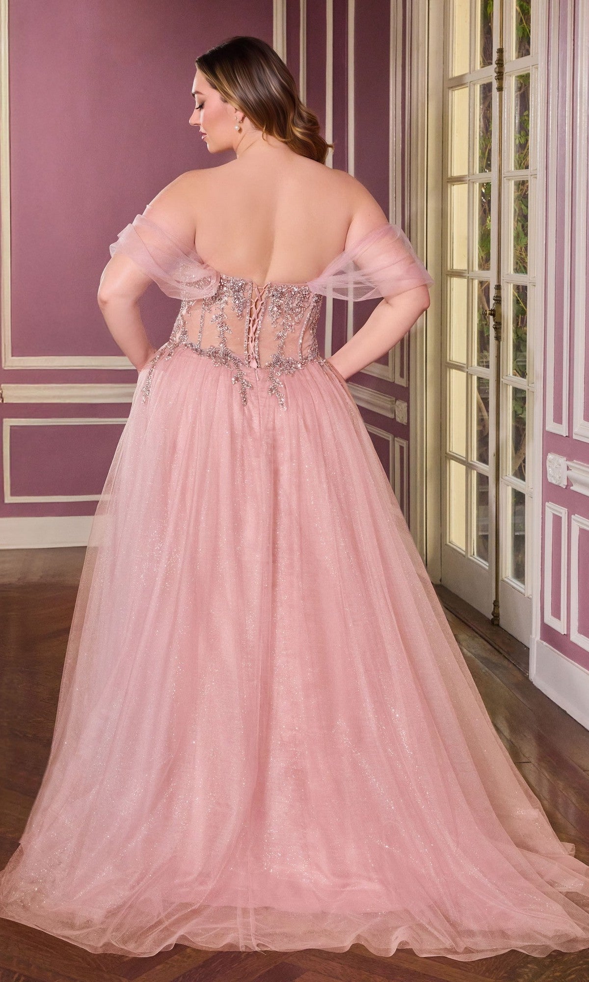 Long Plus-Size Prom Dress cd721c by Ladivine Long Plus-Size Prom Dress cd721c by Ladivine