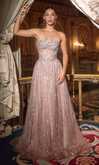 Mauve Ladivine Long Formal Dress cd724
