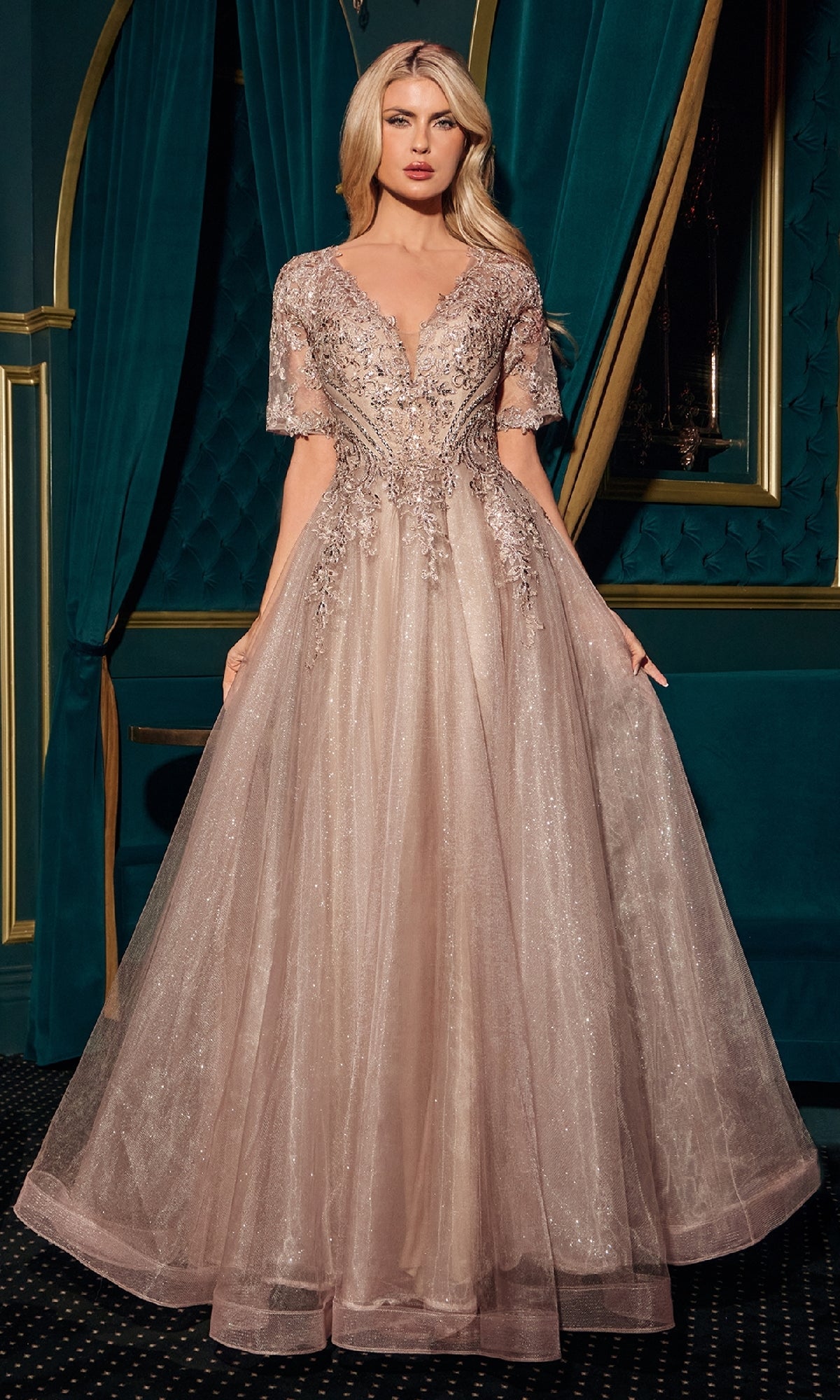 Ladivine CD726 Prom Dress - Mocha