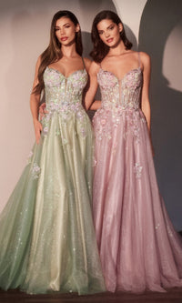 Mauve Ladivine Long Prom Dress CD740