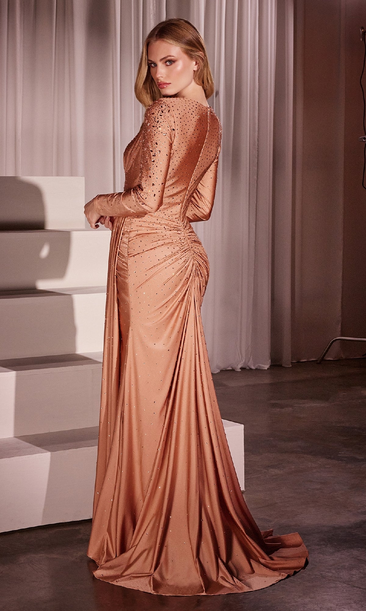 Ladivine CD788CL Prom Dress - Rose Gold | NewYorkDress Ladivine CD788CL Prom Dress - Rose Gold | NewYorkDress