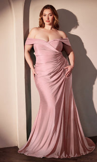 Dusty Rose Ladivine Long Formal Dress CD790C