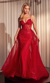 Red Ladivine Long Formal Dress CD863
