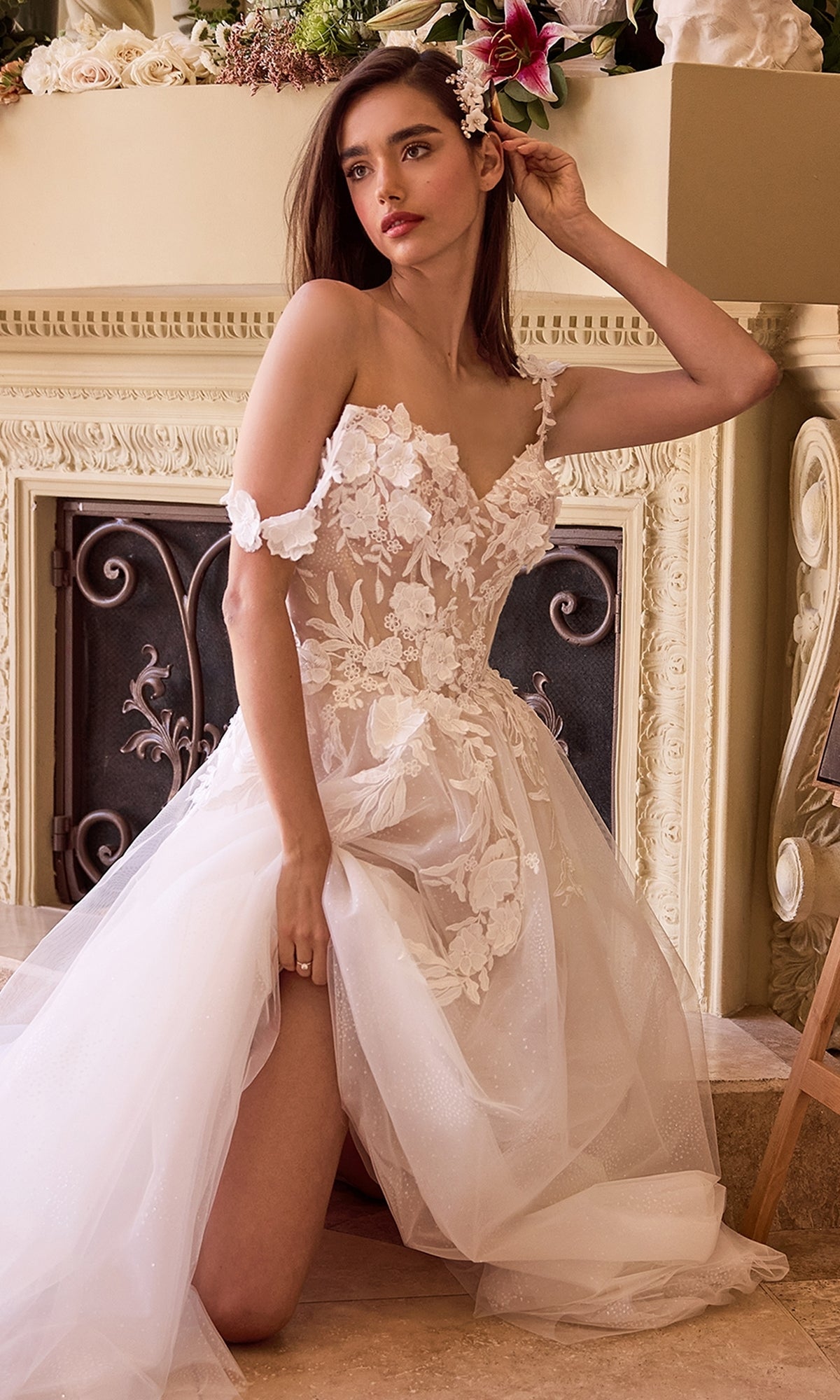 Ladivine Long Wedding Dress CDS498W
