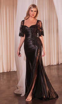 Black Ladivine Long Formal Dress CDS499