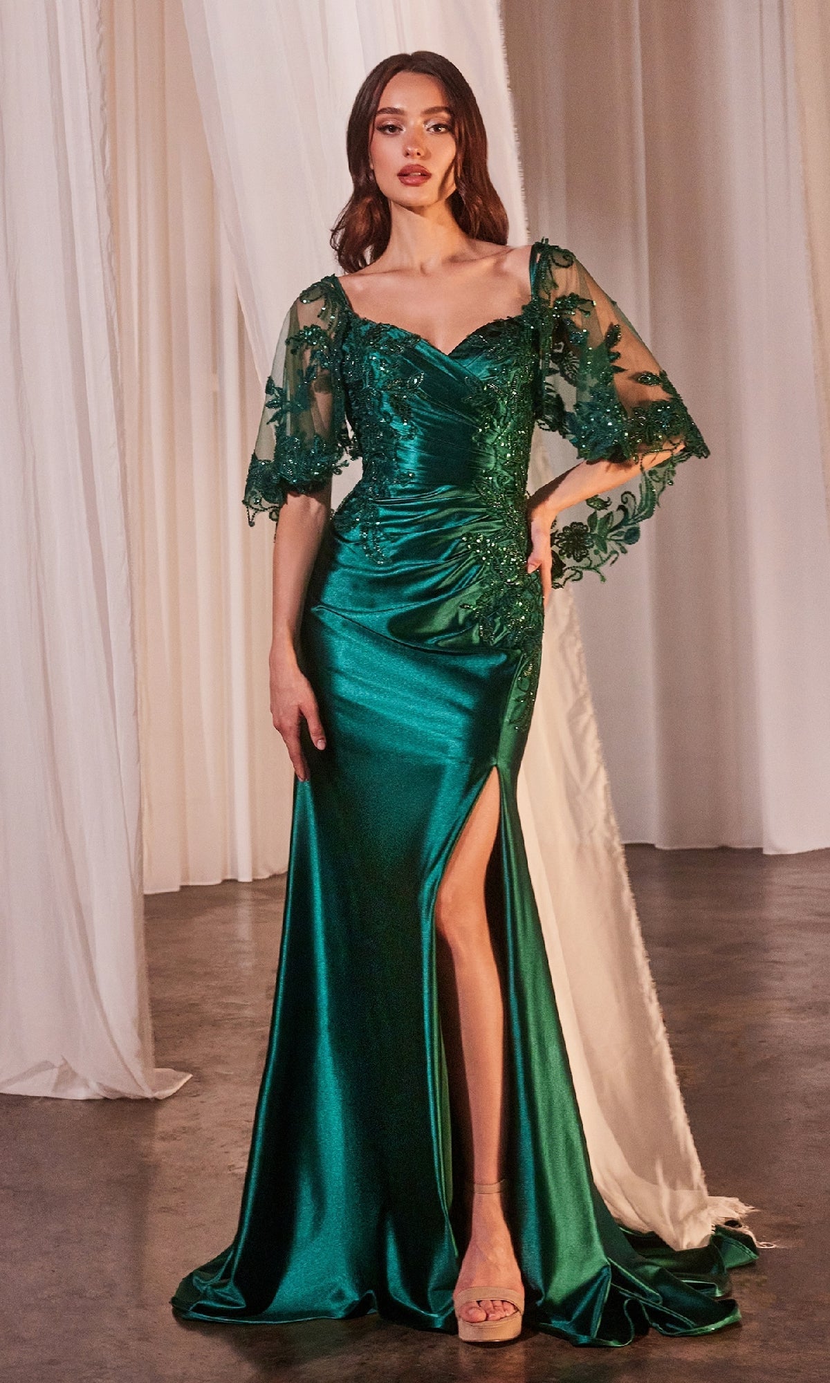 Emerald Ladivine Long Formal Dress CDS499