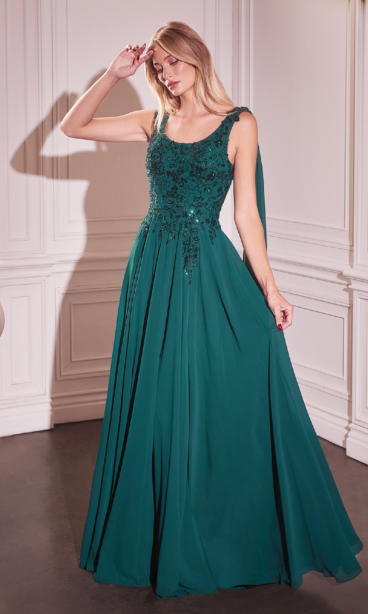 Emerald Ladivine Long Formal Dress CDS509
