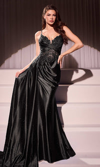 Black Ladivine Long Formal Dress CDS524