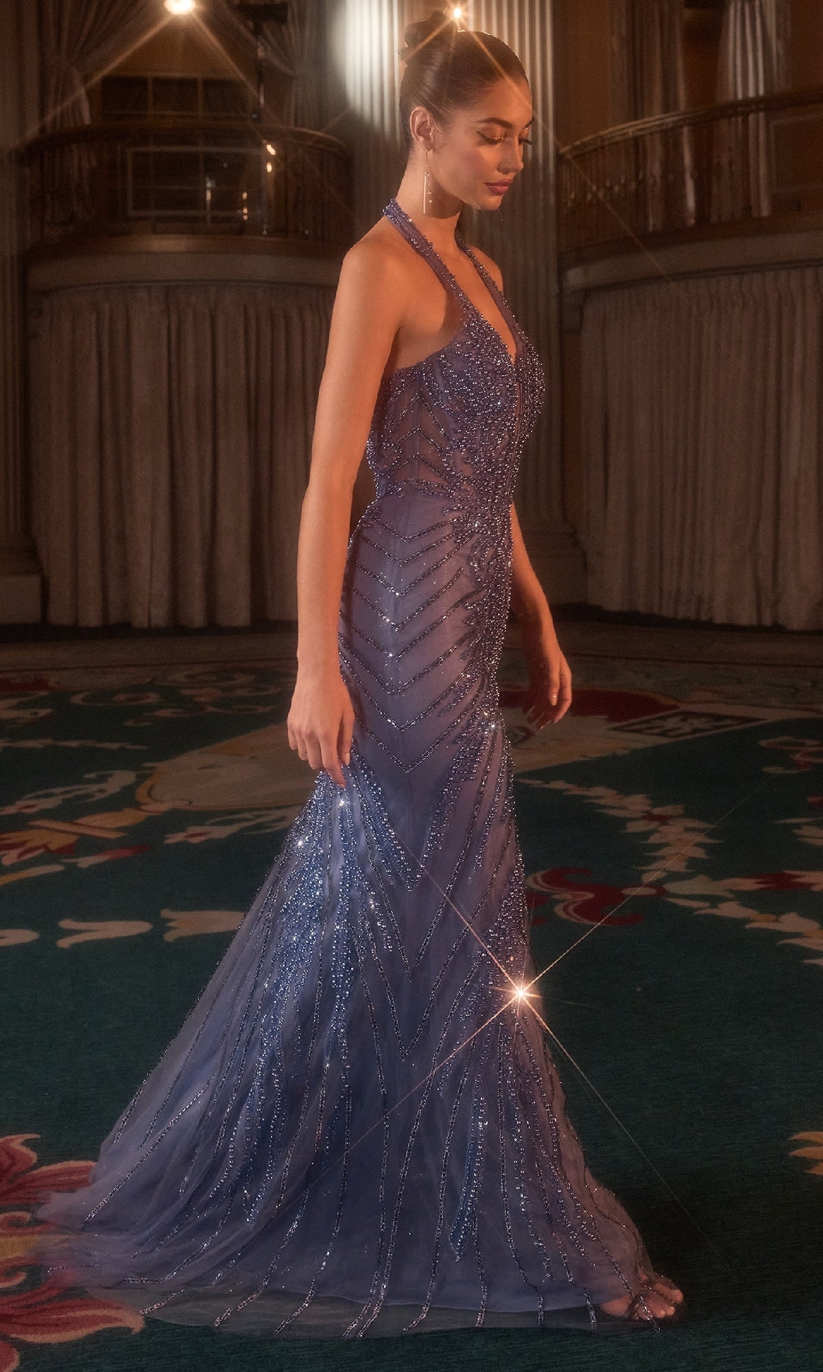 Ladivine Long Formal Dress CDs547 - Image