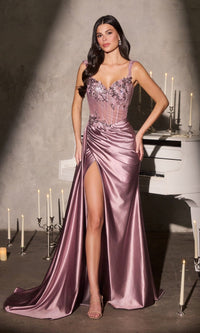 Dusty Lavender Ladivine Long Formal Dress CDs554 - Image
