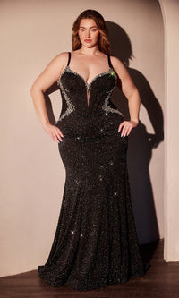 Black Ladivine Long Prom Dress CM365C