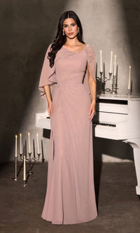 Mauve Ladivine Long Formal Dress cr884 - Image