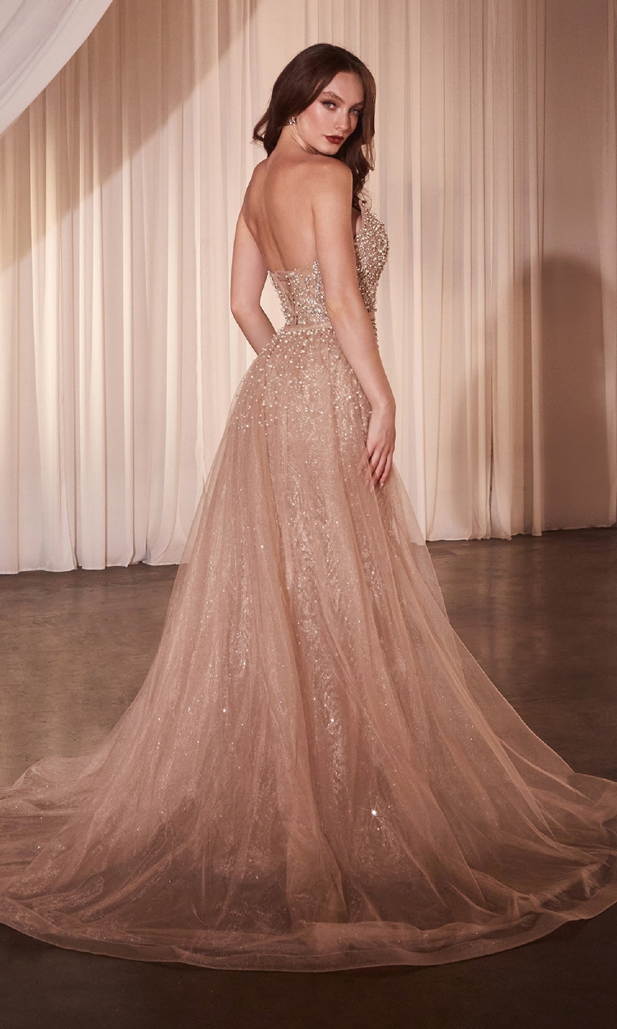Long Formal Dress CZ0028 by Ladivine Long Formal Dress CZ0028 by Ladivine