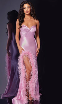 Pink Jovani Long Formal Dress d5314 - Image