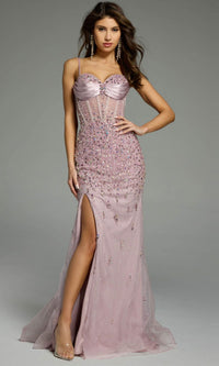 Blush Jovani Long Formal Dress d5500 - Image