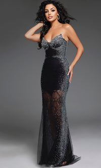 Black Jovani Long Formal Dress d5503
