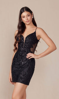 Black Nox Anabel Short Party Dress d852