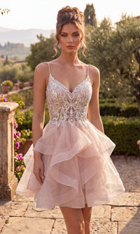 Rose Chicas Short Semi-Formal Dress DM8031