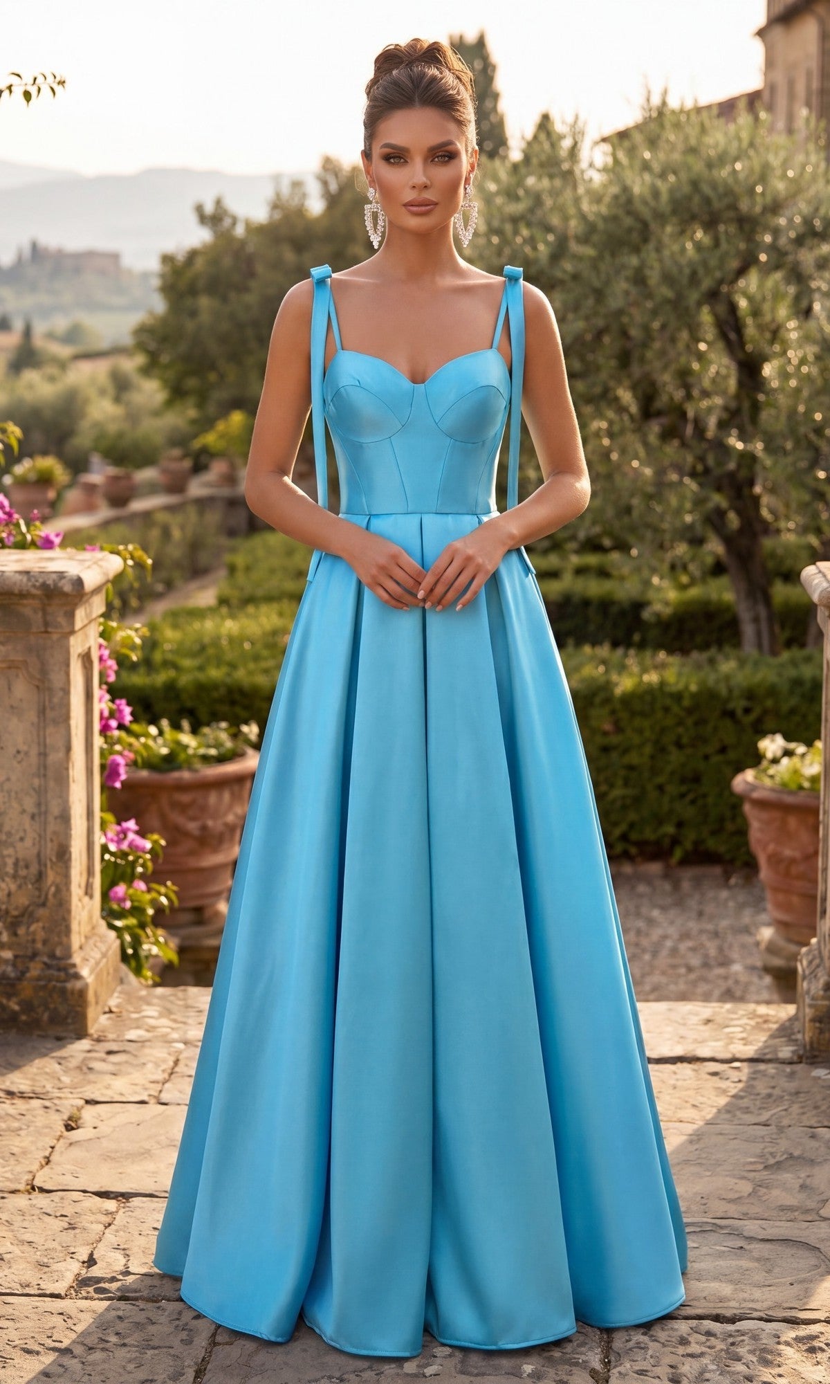 Blue Chicas Long Formal Dress DM8033