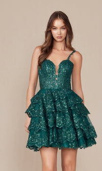 Emerald Nox Anabel Short Party Dress e914