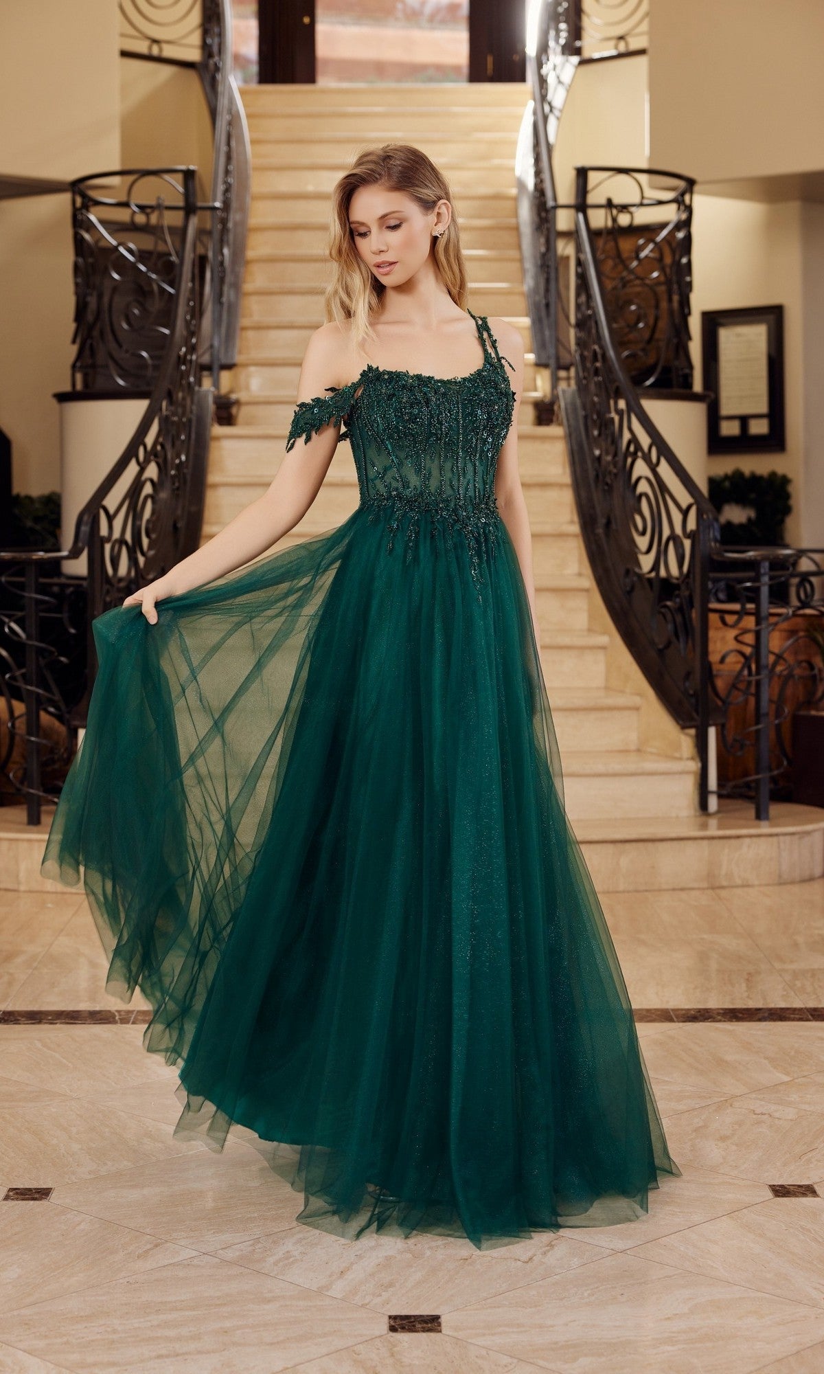 Emerald Nox Anabel Long Prom Dress F1567