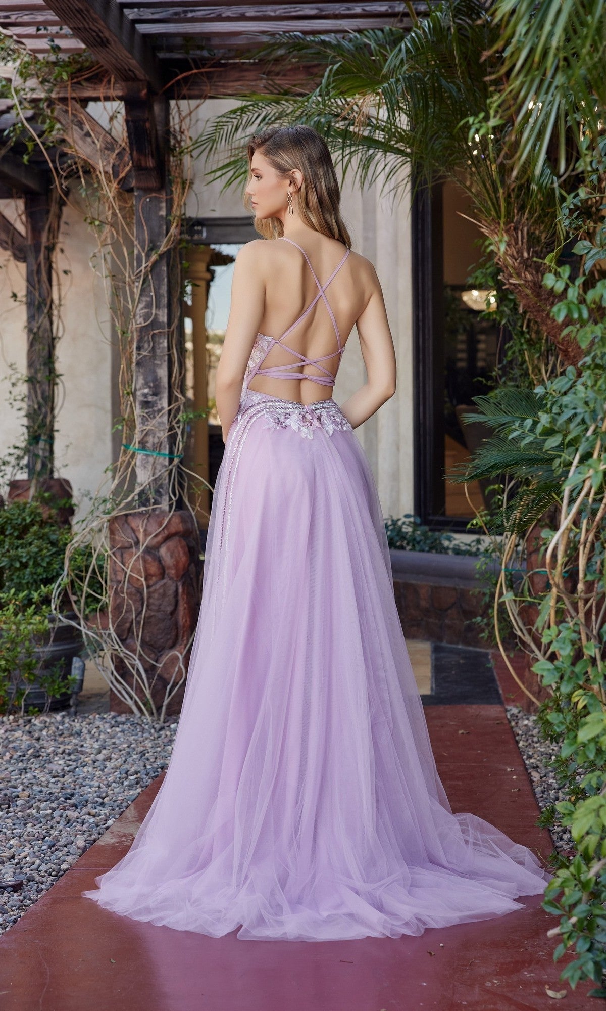 open lace back dress Strapless Satin Red Prom Dress with High Thigh Slit  loveangeldress