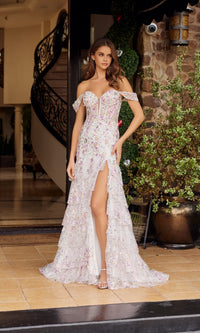 White Nox Anabel Long Prom Dress g1916 - Image