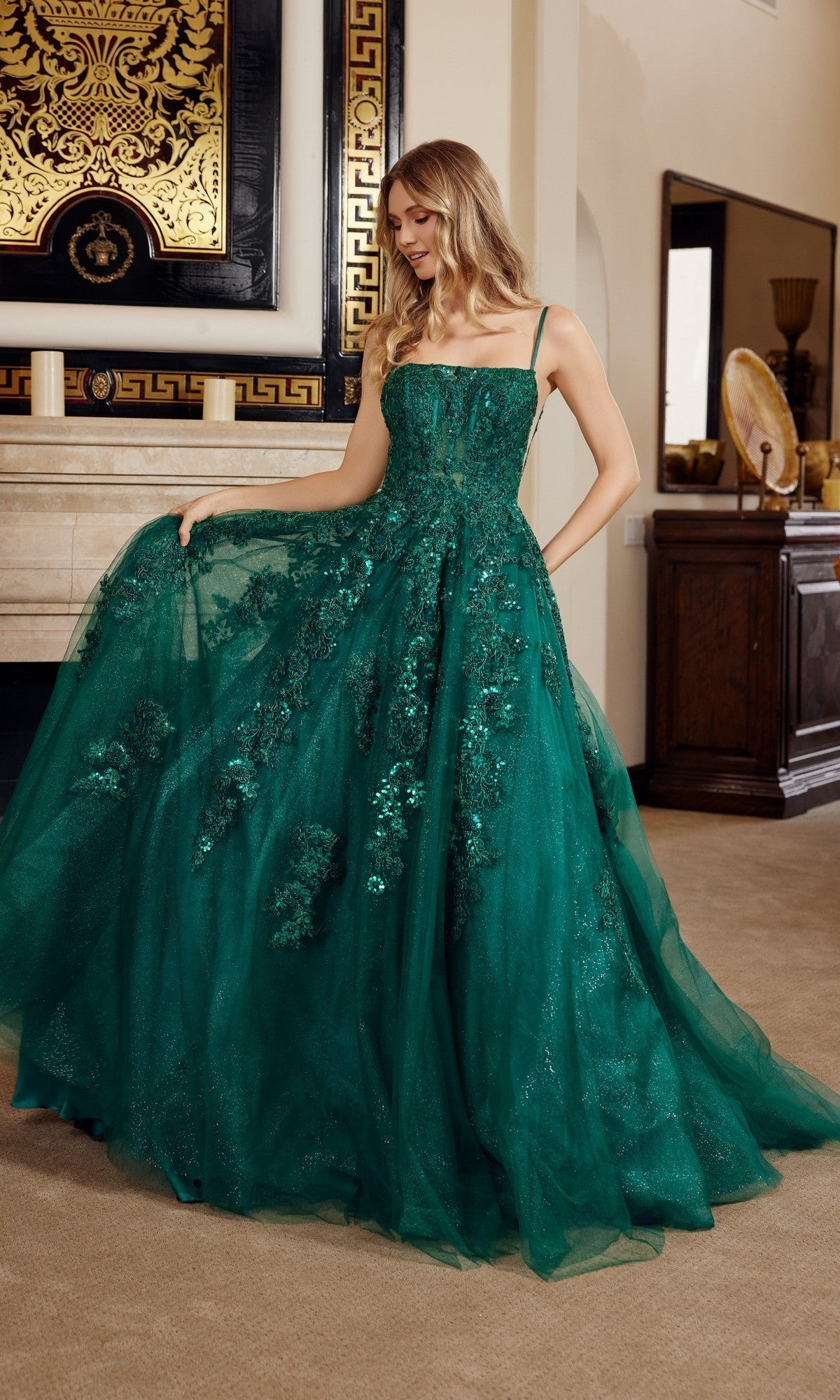 Nox Anabel Long Prom Dress h1880 - Image