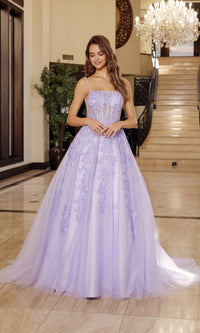 Lilac Nox Anabel Long Prom Dress h1880 - Image