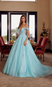 Aqua Nox Anabel Long Prom Dress h1881 - Image