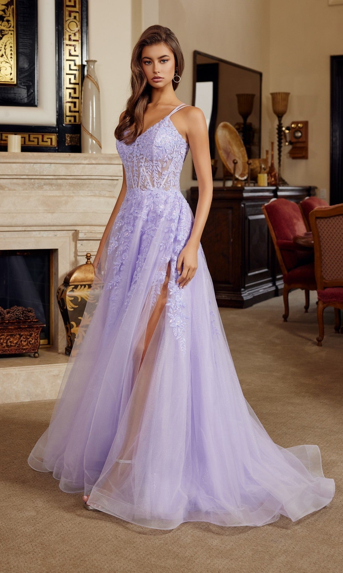 Nox Anabel H1882 Prom Dress - Lilac | NewYorkDress Nox Anabel H1882 Prom Dress - Lilac | NewYorkDress