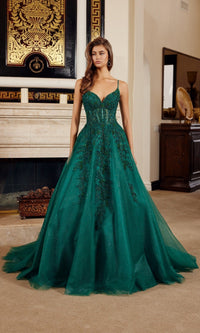 Nox Anabel Long Prom Dress h1883 - Image
