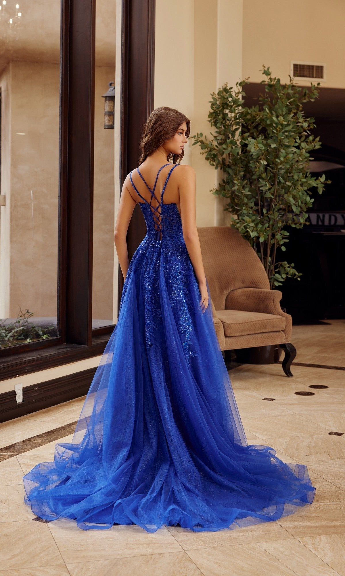 Nox Anabel Long Prom Dress h1885 - Image